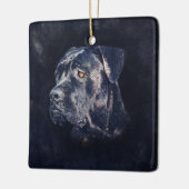 Cane Corso - Italiaans Mastiff-portret Keramisch Ornament (Links)