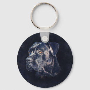 Cane Corso - Italiaans Mastiff-portret Sleutelhanger