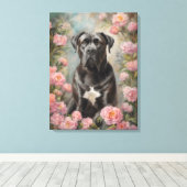 Cane Corso Italiaanse Mastiff Canvas Afdruk (Insitu (Houten vloer))