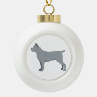 Cane Corso, Italiaanse mastiff Kerstornament Keramische Bal Ornament