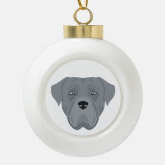 Cane Corso, Italiaanse mastiff Kerstornament Keramische Bal Ornament