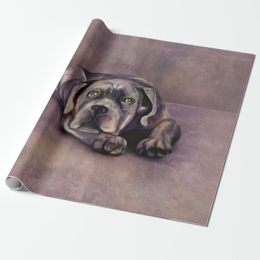 Cane Corso - Italiaanse Mastiff Puppy Cadeaupapier (Uitgerold)