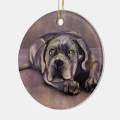 Cane Corso - Italiaanse Mastiff Puppy Keramisch Ornament (Links)