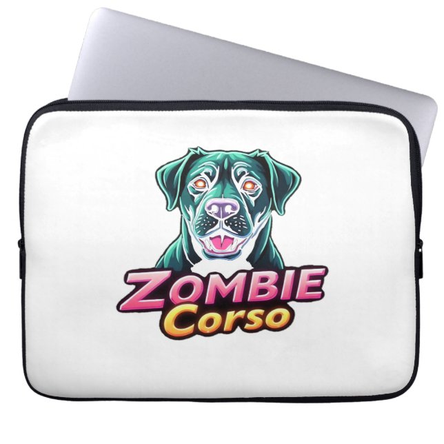 Cane Corso Italiaanse Mastiff Zombie Dog Halloween Laptop Sleeve (Voorkant)