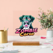 Cane Corso Italiaanse Mastiff Zombie Hond Hallowee Acryl Bord (Huwelijk)