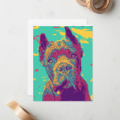 Cane Corso italian mastiff Notitiekaartje (Voorkant / Achterkant in situ)