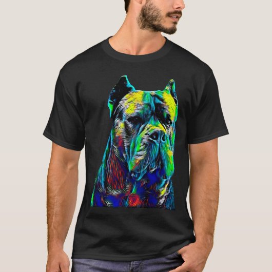 Cane Corso Italy Mastiff Head Dog Pet T-shirt (Voorkant)
