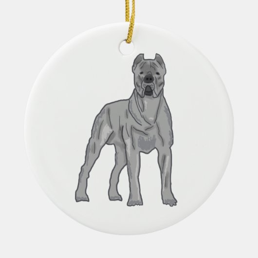 Cane Corso Keramisch Ornament (Voorkant)