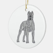 Cane Corso Keramisch Ornament (Links)