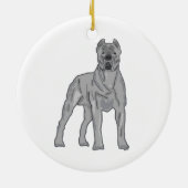 Cane Corso Keramisch Ornament (Achterkant)