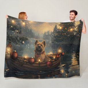 Cane Corso Kerst Feestelijke Reis Fleece Deken