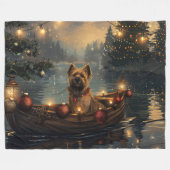 Cane Corso Kerst Feestelijke Reis Fleece Deken (Voorkant (Horizontaal))