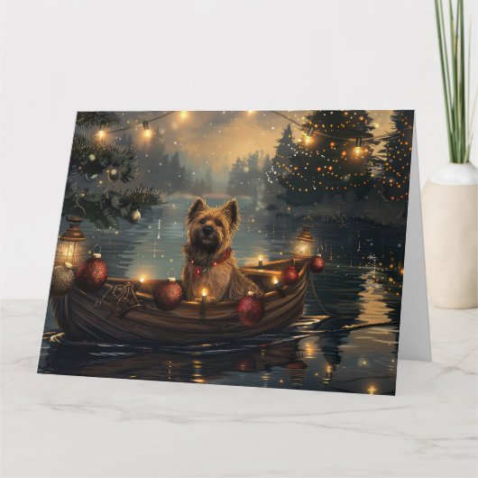 Cane Corso Kerst Feestelijke Reis Kaart (Voorkant)