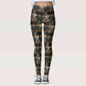 Cane Corso Kerst Feestelijke Reis Leggings (Voorkant)