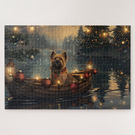 Cane Corso Kerst Feestelijke Reis Legpuzzel (Horizontaal)
