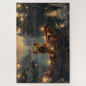 Cane Corso Kerst Feestelijke Reis Legpuzzel (Verticaal)
