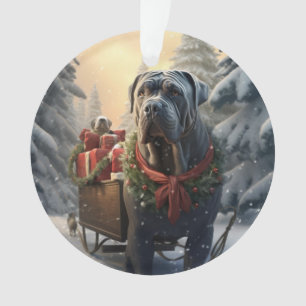 Cane Corso kerst, hondenherdenkingsgeschenk, honde Ornament