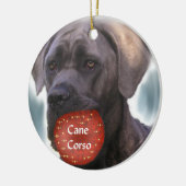 Cane Corso Kerst Ornament (Links)