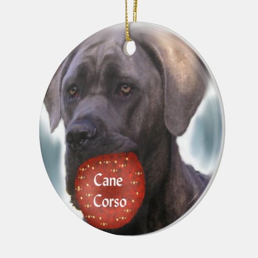 Cane Corso Kerst Ornament (Links)
