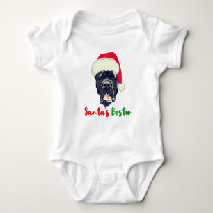 Cane Corso Kerst Santa's Beste Vriend Familie Pyja Romper