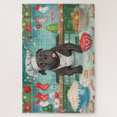 Cane Corso Kerstbakfeest: Festieve Kerstmis Legpuzzel (Verticaal)