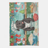 Cane Corso Kerstbakken: Festieve Kerstmis Theedoek (Verticaal)