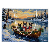 Cane Corso Kerstboot Vakantie Groot Cadeauzakje (Achterkant)