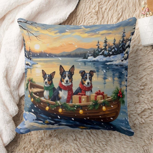 Cane Corso Kerstboot Vakantie Kussen (Deken)