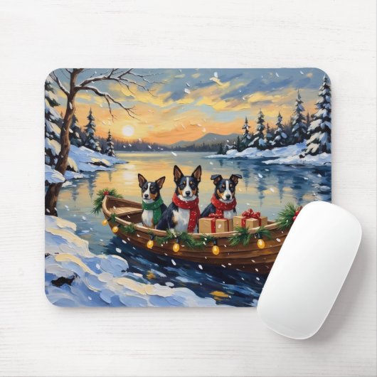Cane Corso Kerstboot Vakantie Muismat (Met muis)