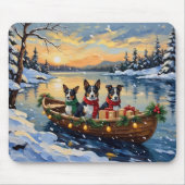 Cane Corso Kerstboot Vakantie Muismat (Voorkant)