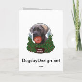 Cane Corso-kerstcadeaus Feestdagen Kaart (Achterkant)