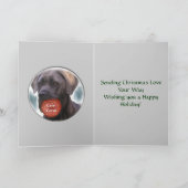 Cane Corso-kerstcadeaus Feestdagen Kaart (Binnen)