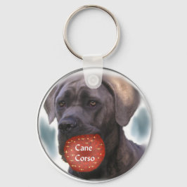 Cane Corso-kerstcadeaus Sleutelhanger