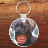 Cane Corso-kerstcadeaus Sleutelhanger (Voorkant)