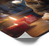 Cane Corso Kerstkoekjes Feestelijke vakantie Poster (Hoek)