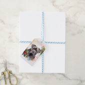 Cane Corso Kerstkrans Feestelijke Pup Cadeaulabel (Met Touw)