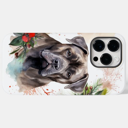 Cane Corso Kerstkrans Feestelijke Pup Case-Mate iPhone Case (Achterkant (horizontaal))