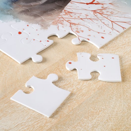 Cane Corso Kerstkrans Feestelijke Pup Legpuzzel (Zijkant)