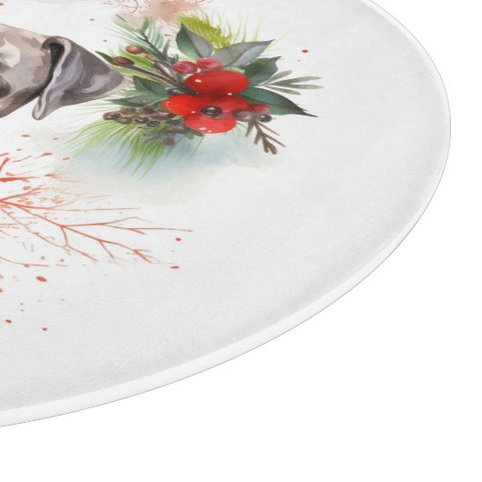 Cane Corso Kerstkrans Feestelijke Pup Snijplank (Hoek)