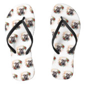 Cane Corso Kerstkrans Feestelijke Pup Teenslippers