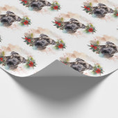 Cane Corso Kerstkrans Festieve Pup Cadeaupapier (Hoek)