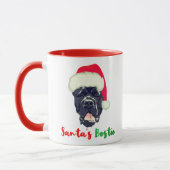Cane Corso kerstman's Bestie Familie Pajama Mok (Links)