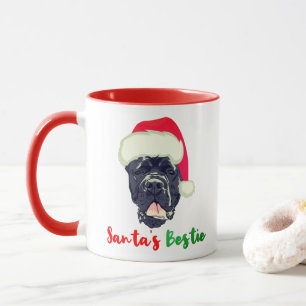 Cane Corso kerstman's Bestie Familie Pajama Mok