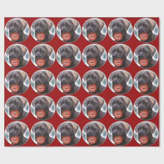 Cane Corso Kerstmis Cadeaupapier (Vlak)