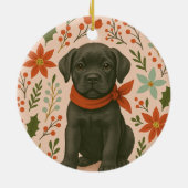 Cane Corso Kerstmis Keramisch Ornament (Achterkant)