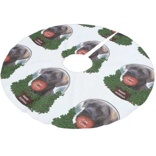 Cane Corso Kerstmis Kerstboom Rok (Gekanteld)