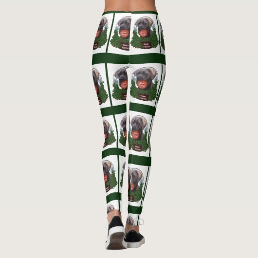 Cane Corso Kerstmis Leggings (Achterkant)