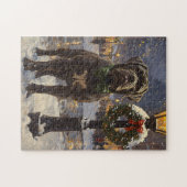 Cane Corso Kerstmis Legpuzzel (Horizontaal)