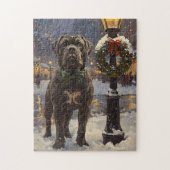 Cane Corso Kerstmis Legpuzzel (Verticaal)