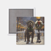 Cane Corso Kerstmis Magneet (Voorkant / Achterkant)